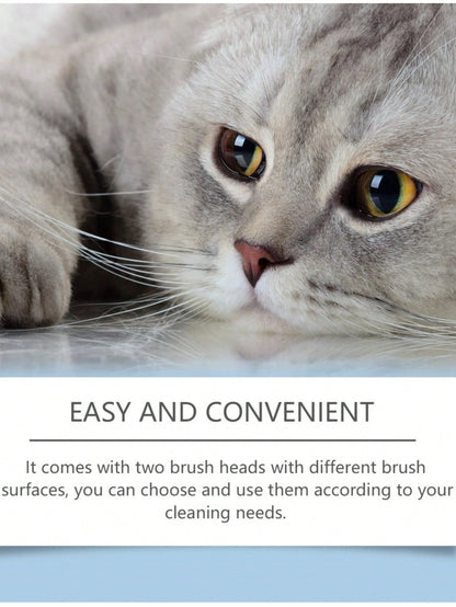 1.01 Fl Oz Cat Chin Acne Care Set- Removes Cat Chin Blackheads, Includes Cleansing Brush, Cruelty-Free, Keeps Cat Chin Soft & Fresh