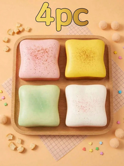 1/2/10Pcs 2026 New Large Pearl Milk Tea Toast Squishy Toy, Extra Soft PU Slow Rising Squeeze Fidget Toy, Realistic Dessert Sensory Stress Relief For Kids Teens Adults, Desktop Decor Photo Prop, Ideal