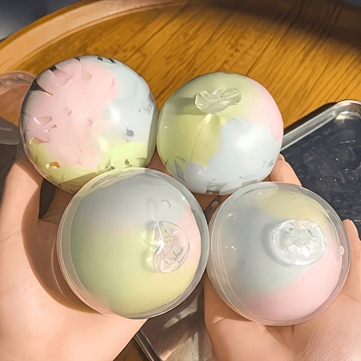 1/2pc Squishy Toys NeeD0h, Crispy Ball Squishy, Crunchy Squishy, Wax Crispy Squeeze Stress Balls, Crispy Squishy Toy, Slow Rebound Squishies, Finger Squeeze Toy, Tactile Sensory Decompression Squeeze