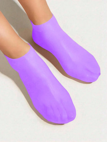 1-3pairs Silicone Moisturizing Foot Socks, Effective Foot Care, Prevent Cracked Heels, Remove Dead Skin, Elastic Foot Socks, All-Day Moisture Locking, Prevent Dryness, Odorless, Easy To Wear And Remov