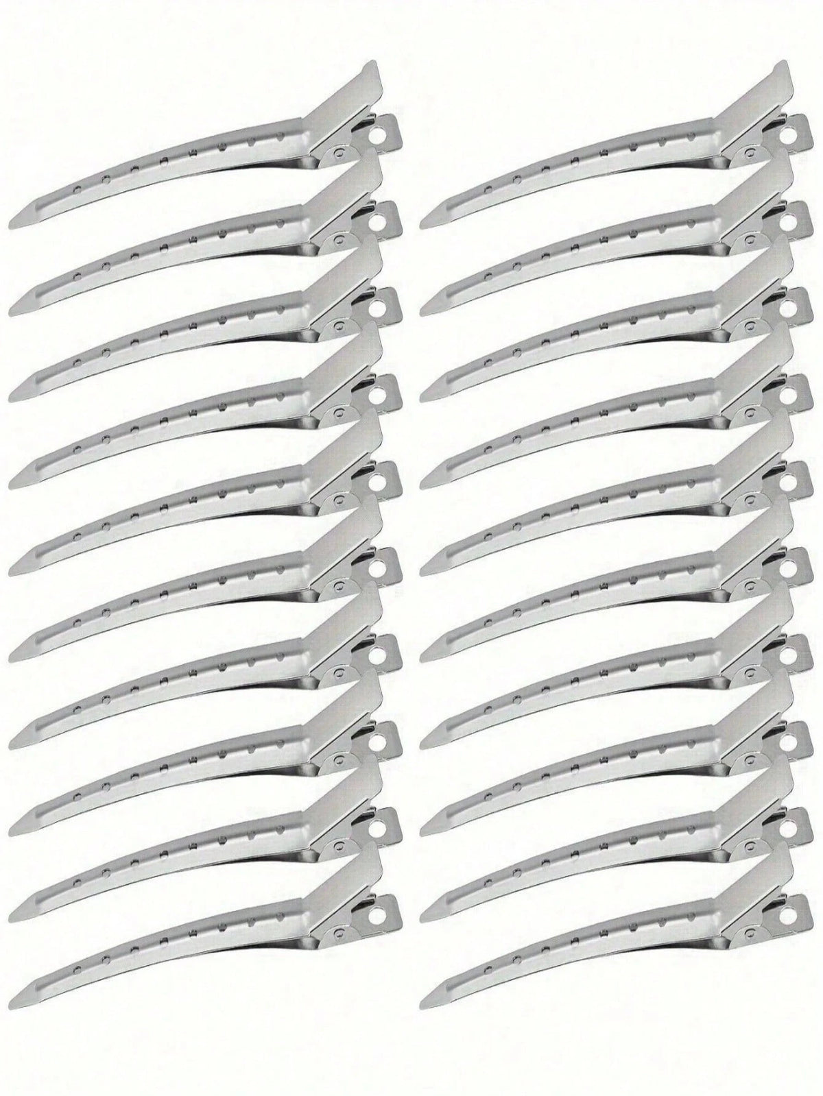 1/5/10/20/50pcs Sectioning Hair Clips- Crocodile Hair Clips For Styling Long Curly Thick Hair, 20 Packs Women's Alligator Hair Clips, Black Metal Salon Clips