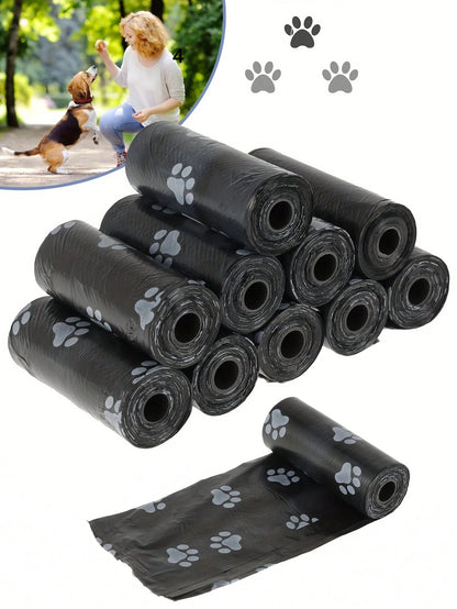 1/6/8/10/20/30/40/50 Rolls Anti-Leakage Pet Waste Bags- Thick & Durable, Effectively Controls Odor, Suitable For Sanitation, Food And Pet Cleaning