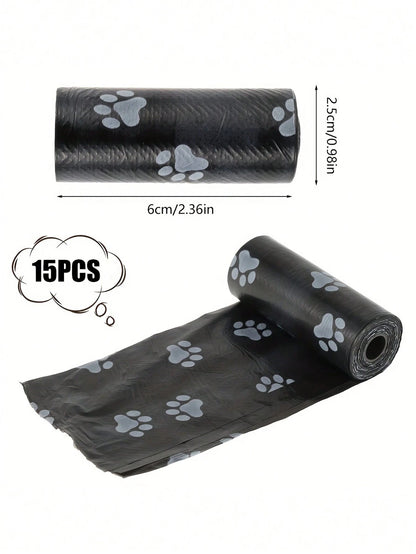 1/6/8/10/20/30/40/50 Rolls Anti-Leakage Pet Waste Bags- Thick & Durable, Effectively Controls Odor, Suitable For Sanitation, Food And Pet Cleaning