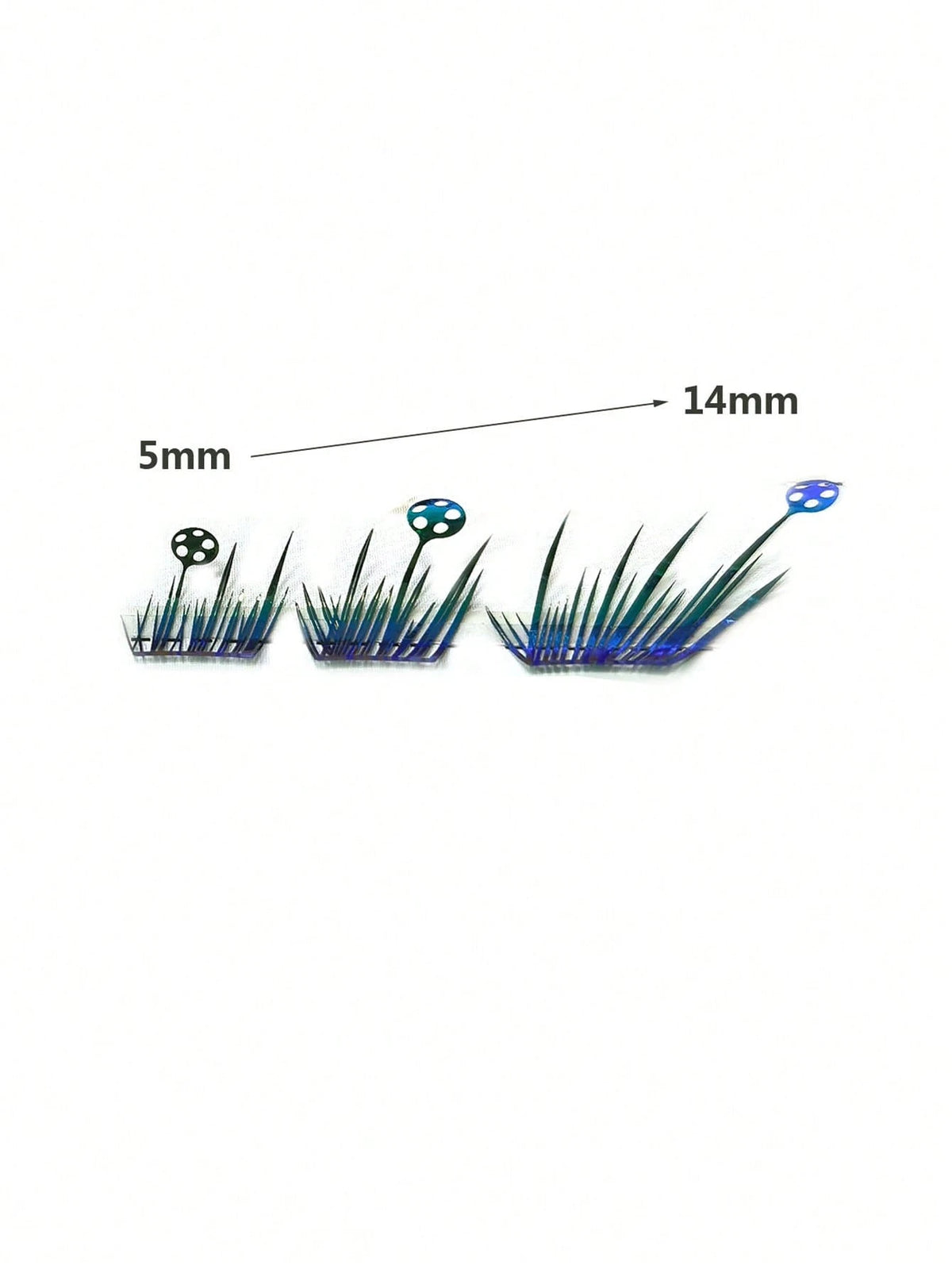 1 Box 6-Row 36pcs Segmented False Eyelashes, Exaggerated Colorful Stage Performance COSPLAY Football Theme Eyelashes, Football Cheerleading Support, Bar Game Watching, Festival Party, Laser Gradient S