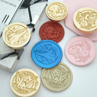 1 Pc, Various Animal Series, Removable Wax Seal Heads, Deer/Cat/Dog/Squirrel/Hedgehog And Other Animals, Suitable For Envelope Letter Paper, Wedding Invitations, Parties, Wine Packaging, DIY Craft Sea