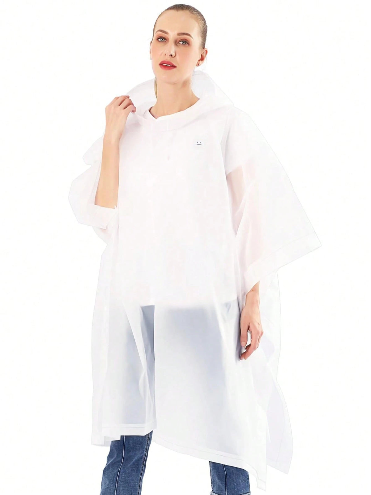 1 Pc Waterproof Raincoat, Waterproof Rain Poncho, Reusable Rain Poncho Pack With Hood, Lightweight And Waterproof Poncho, For Travel And Outdoors, For Men And Women