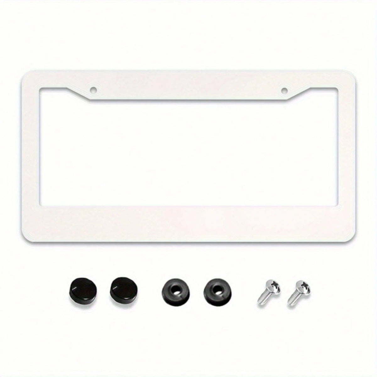 1 Piece, Metal License Plate Frame Featuring A Spiderweb Pattern; Includes 2 Mounting Holes And Screw Caps; Fits Standard US License Plates; Universal Design; An Ideal Exterior Car Accessory And Gift