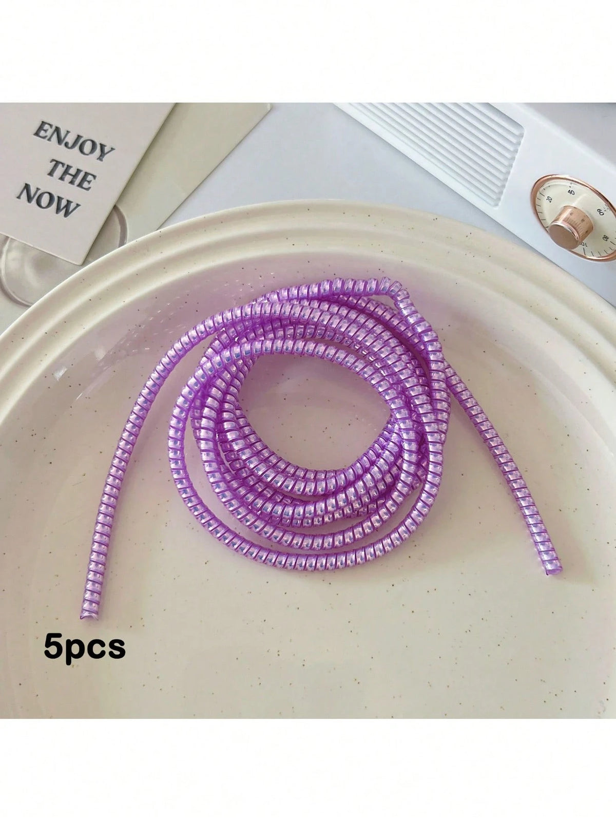 1 Set 4pcs/5pcs 5 Random Color Cable Protectors, Suitable For Universal Phone Chargers, 1.4m Cable Winder Designed To Prevent Charging Cable Bending And Breaking.