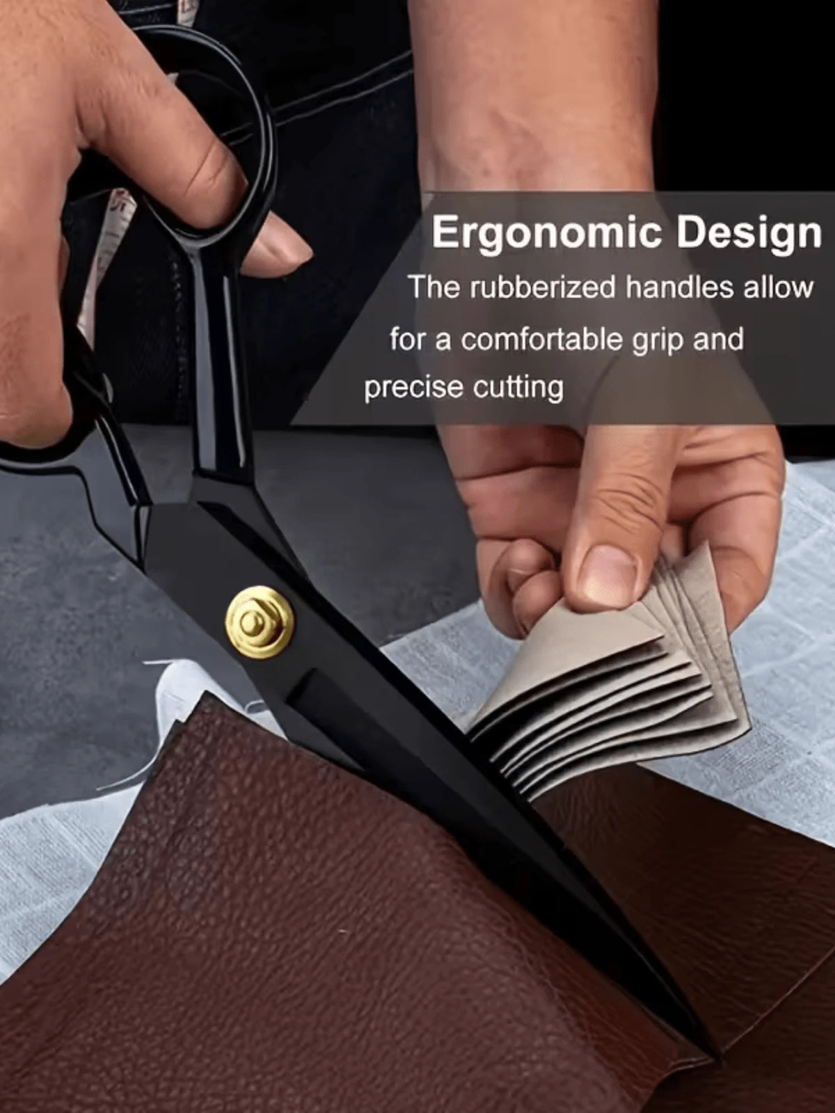 10-Inch Heavy Duty Professional Tailor Scissors- Ultra Sharp Industrial Grade Shears, Suitable For Cutting Fabric, Leather| Ideal For Home, Office, Artists And Sewing Enthusiasts