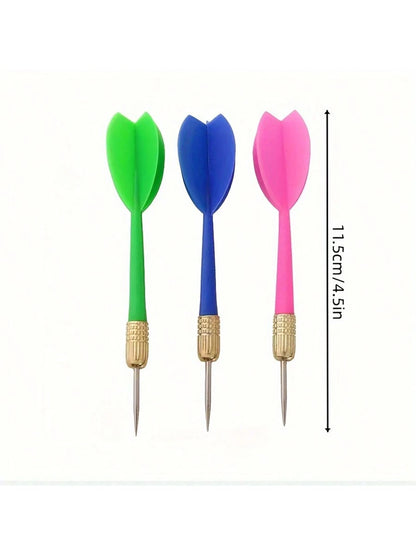 10pcs Random Color Metal Darts, Outdoor Darts Gaming Supplies