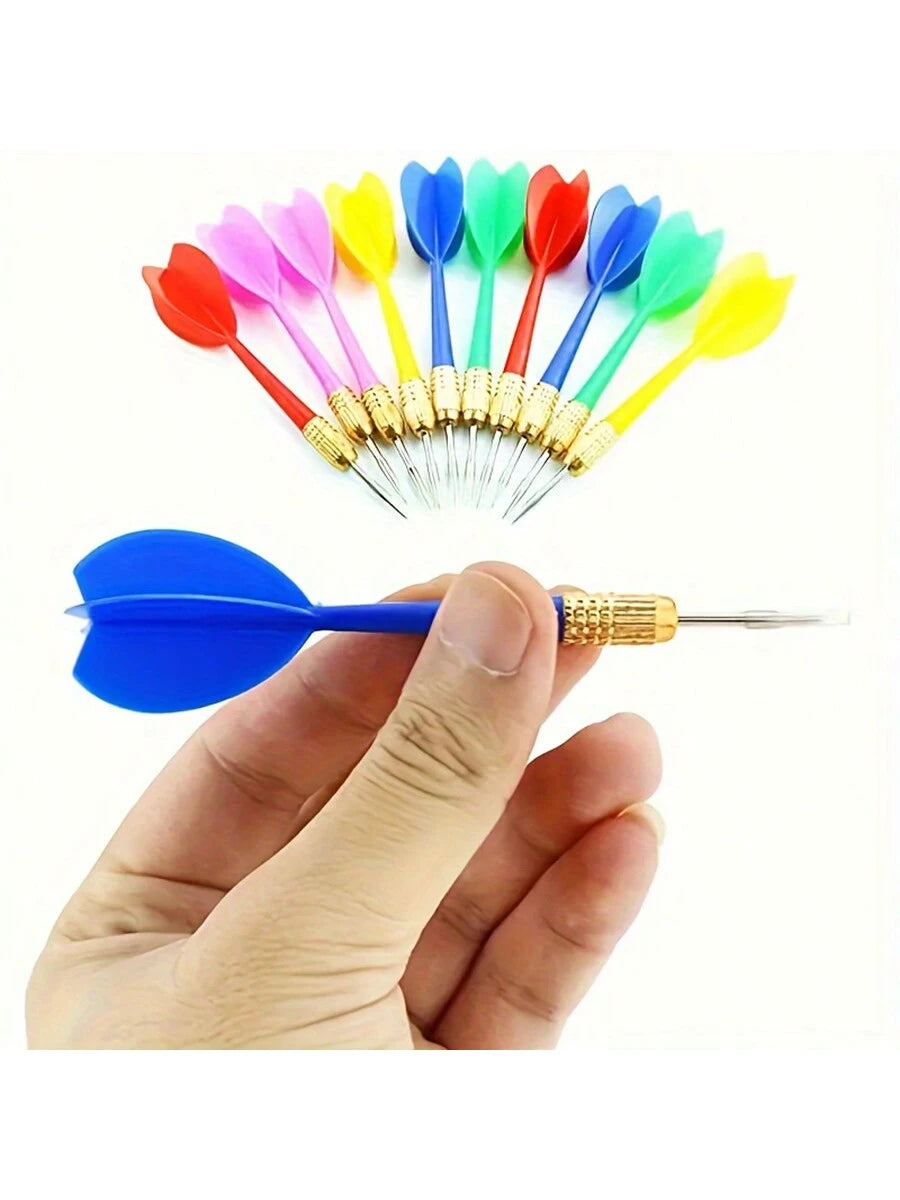 10pcs Random Color Metal Darts, Outdoor Darts Gaming Supplies