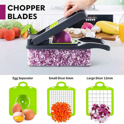 15 In 1 Kitchen Vegetable Chopper And Cooking Ingredient Slicer, Kitchen Small Tool, Multifunctional Vegetable And Fruit Slicer, Vegetable Slicer, Cheese Slicer, Handheld Vegetable Slicer, Carrot Slic