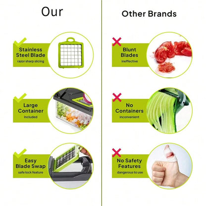 15 In 1 Kitchen Vegetable Chopper And Cooking Ingredient Slicer, Kitchen Small Tool, Multifunctional Vegetable And Fruit Slicer, Vegetable Slicer, Cheese Slicer, Handheld Vegetable Slicer, Carrot Slic