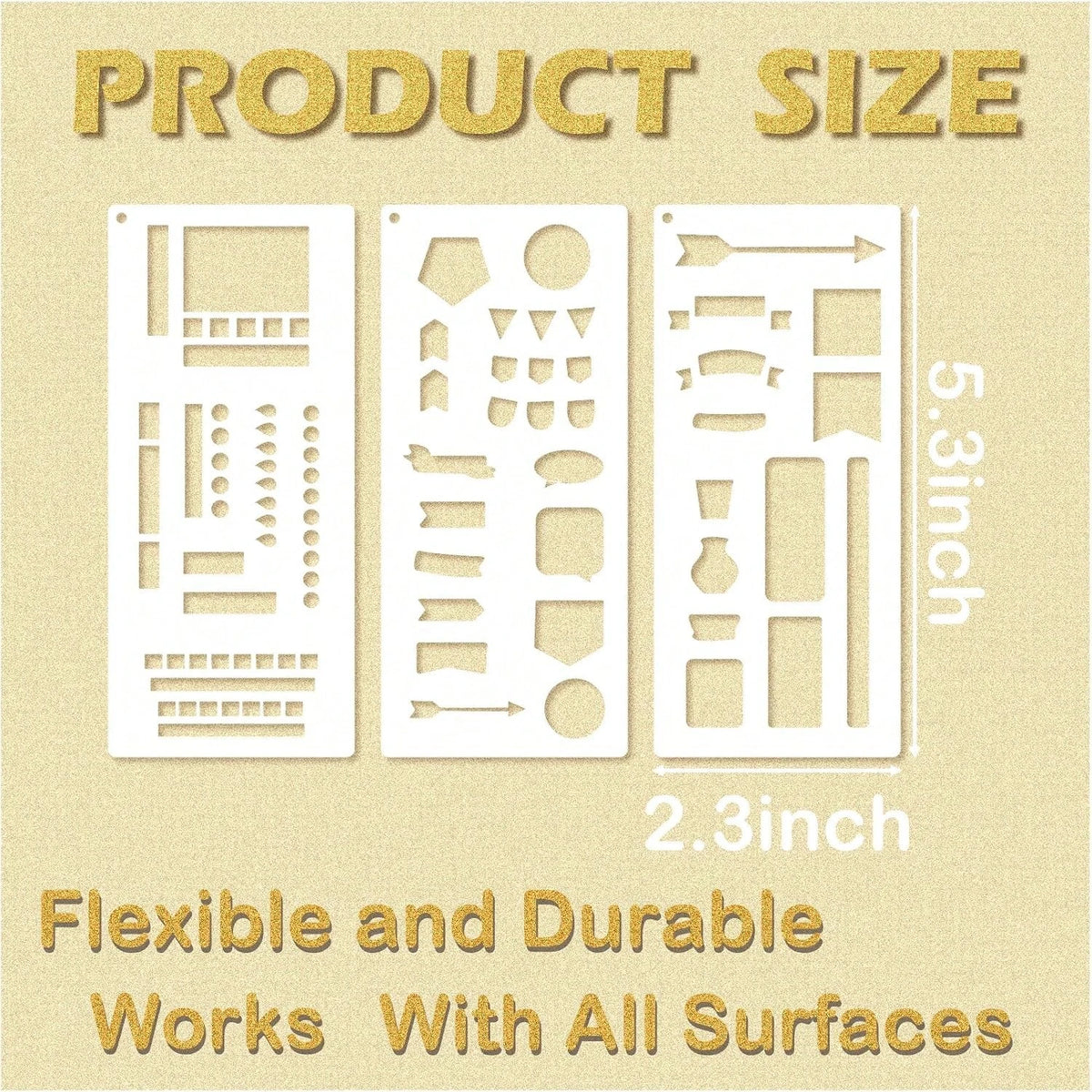 15Pcs Journal Stencils Planner Stencils Set For Scrapbooking Handmade Flexible Record Template Journal Stencil For Journaling Notebook Scrapbook Diary Checklist DIY Crafts(Planner15)