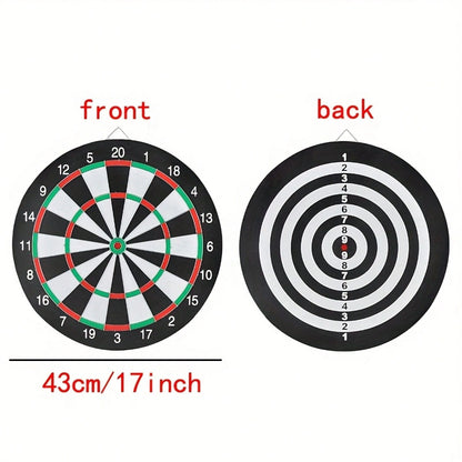 17-Inch Dart Board Set With 6 Darts, Durable EVA Material, Suitable Indoor/Outdoor Use, Family Gatherings & Casual Games