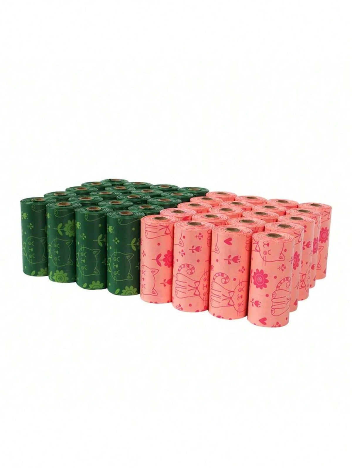 180pcs Cute Cat Printed Pet Poop Bags, Heavy Duty Lemon Scented Dog Waste Bags For Daily Walking, Leak-Proof Easy Tear Waste Disposal Bags