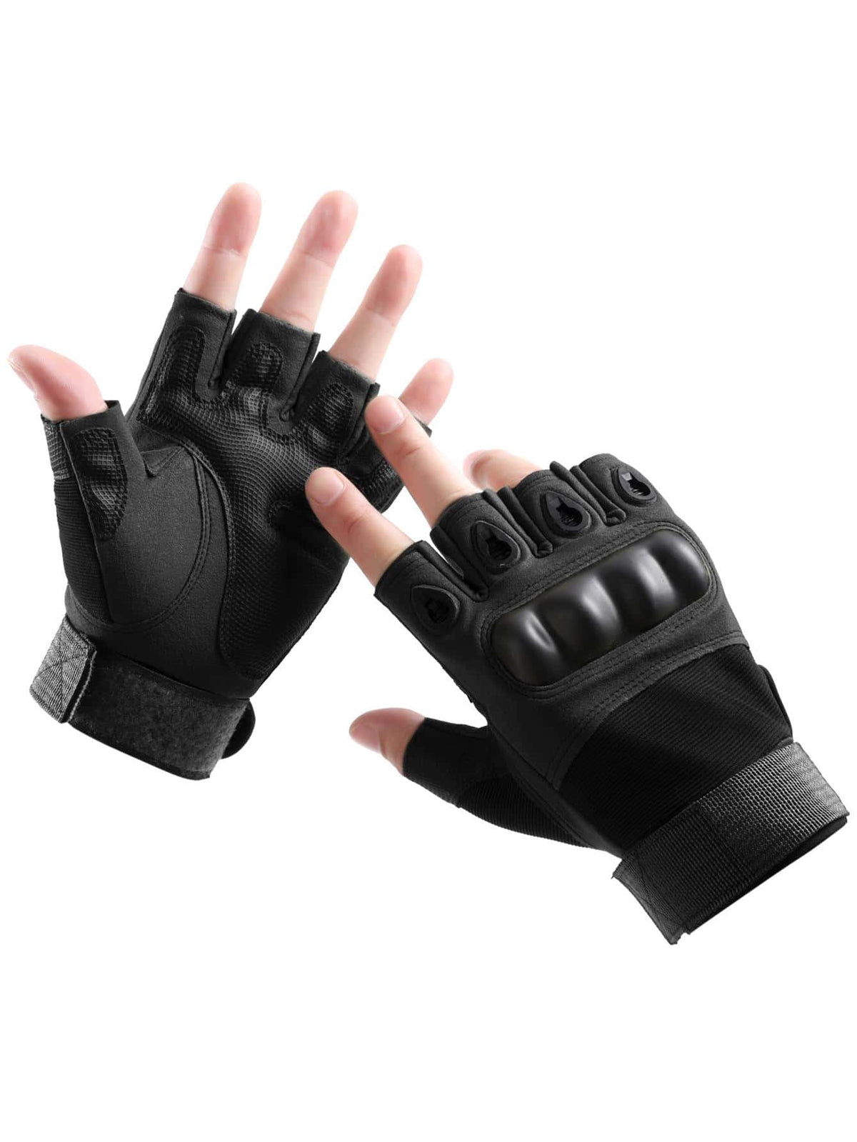 1pair Outdoor Sports Cycling Half-Finger Gloves,Suitable For Cycling,Riding Motorcycle And Skiing,Black Gloves