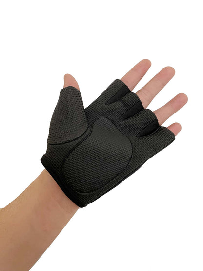 1pair Sports Gloves,Suitable For Cycling,Riding Motorcycle And Skiing,Black Gloves
