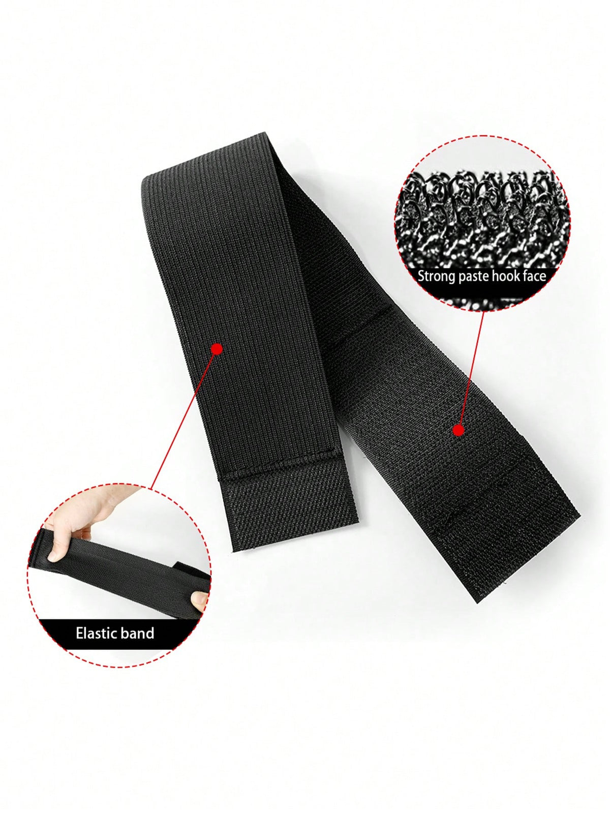 1pc Car Trunk Hook And Loop Storage Tie