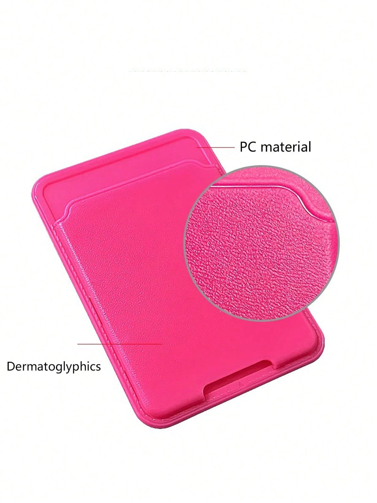 1pc Card Holder Back Cover Phone Case, Solid Color Leather Texture Independent Card Slot, For ID/Bank/Bus Card, Self-Adhesive Card Slot Design For Check ID Business Card, Gifts For Mother, Family, Fri