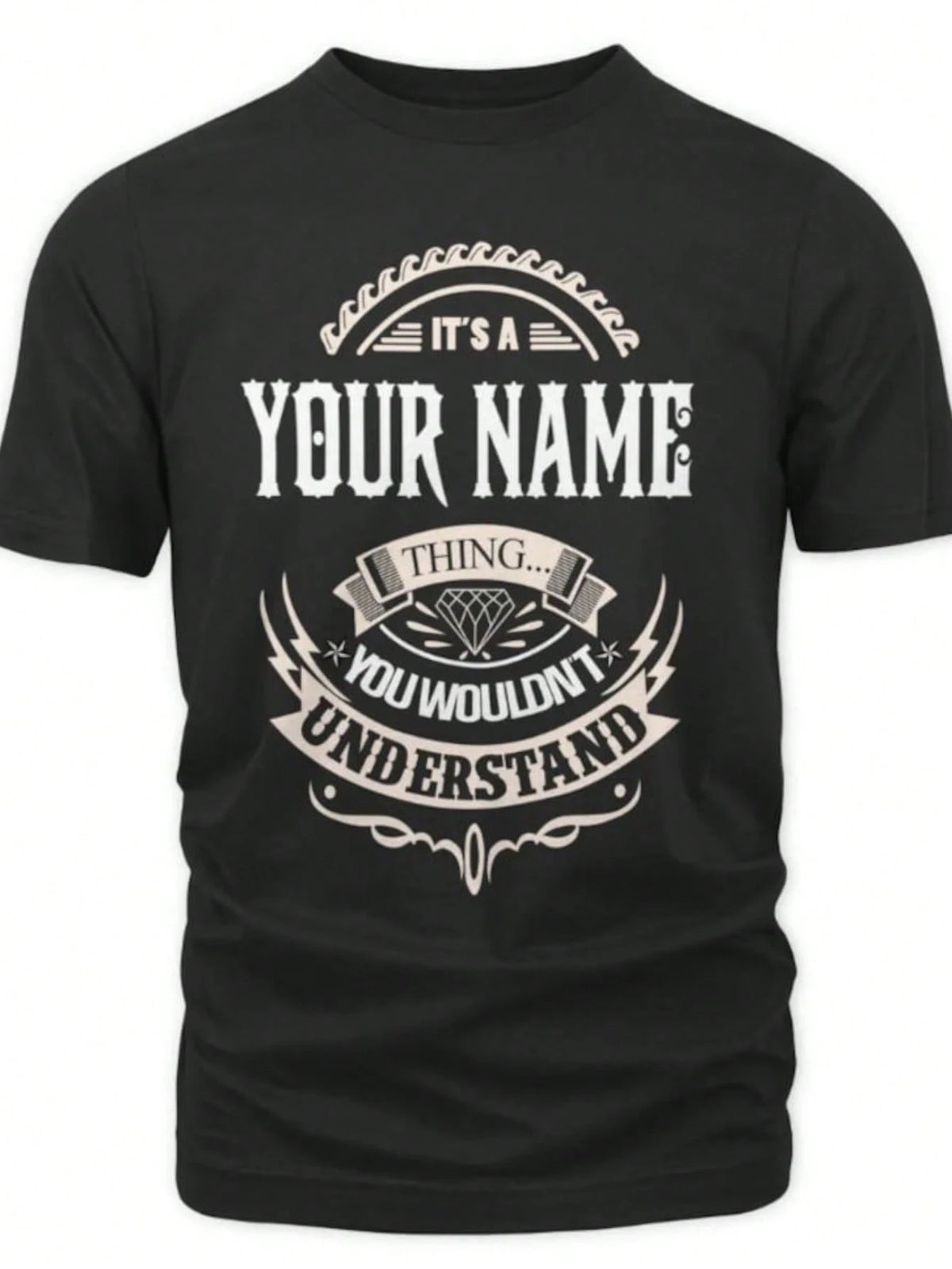 1pc Custom Name/ Personalization T-Shirt- It's A Your Name Thing You Wouldn't Understand T-Shirt, Sweatshirt, Hoodie, 100% Cotton, S-3XL