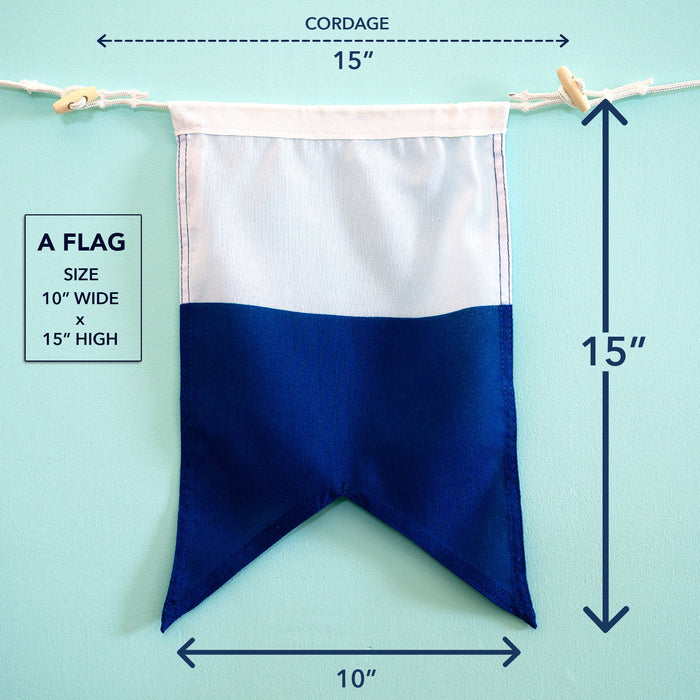 "A" Nautical Signal Flag – Traditional Maritime Code Flag - Maritime Tribes USASignal Flag