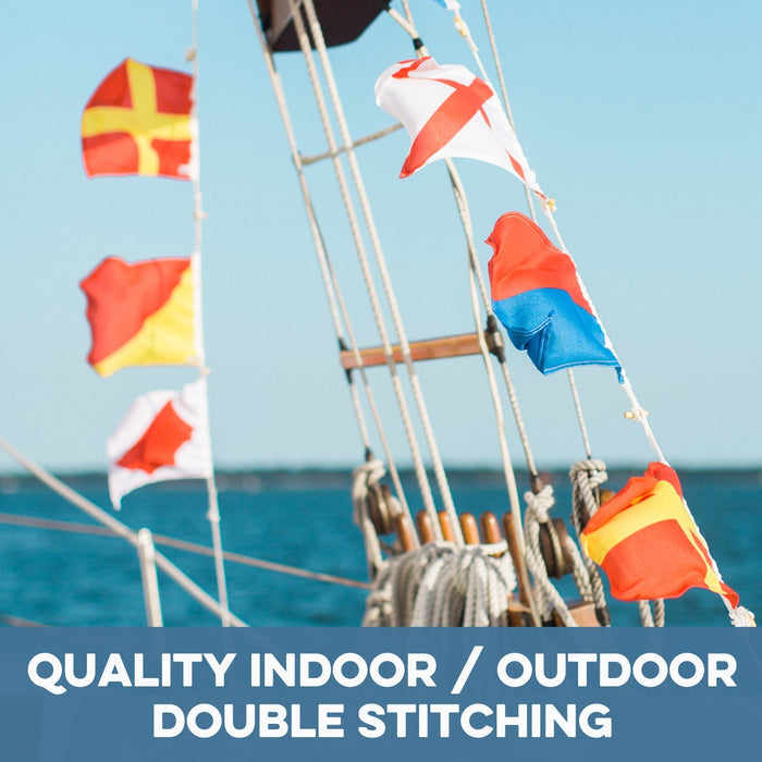 "A" Nautical Signal Flag – Traditional Maritime Code Flag - Maritime Tribes USASignal Flag