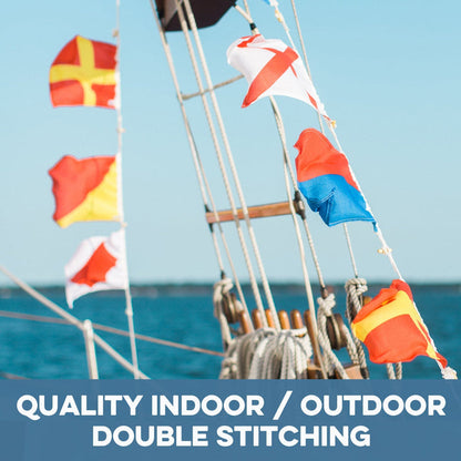 "A" Nautical Signal Flag – Traditional Maritime Code Flag - Maritime Tribes USASignal Flag