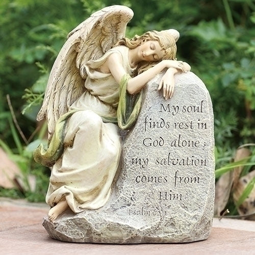 "Clearance Sale" Joseph's Studio - Angel Memorial Stone Figurine 42083