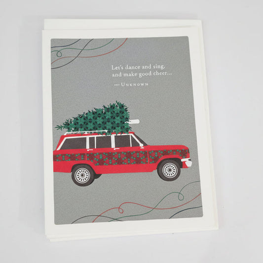 "Let's dance and sing, and make good cheer" Card