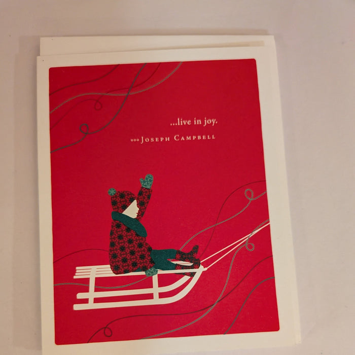 "Live in Joy" Card