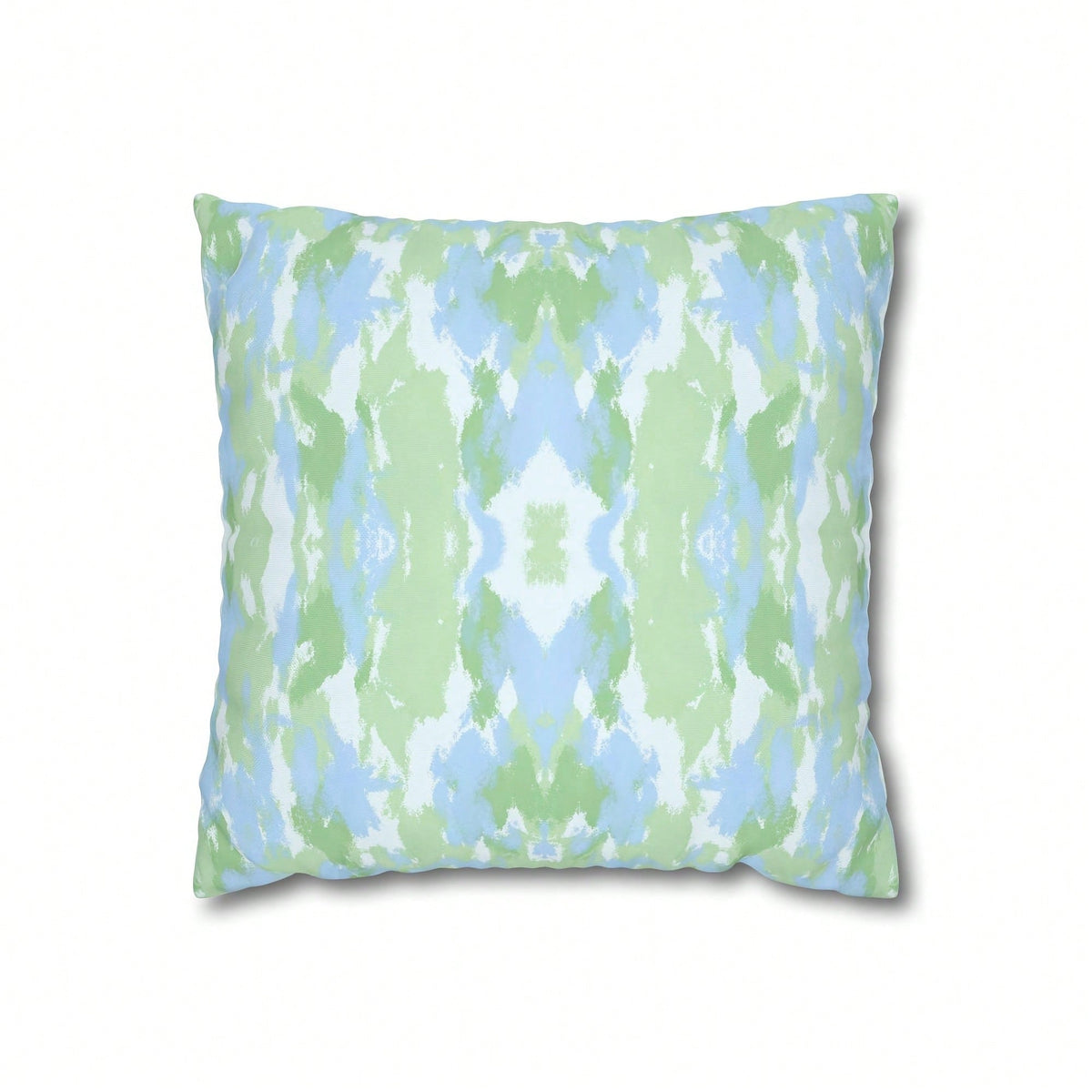 [Pillow Cover]Blue And Green Abstract Pillow Cover Dorm Dr For College Girls Home And Apartt Dr Tow Pillows For Couch(Pillow Core Not Included)