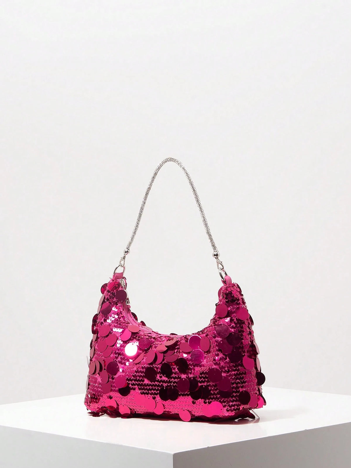 (Random Pattern) Sequin Shoulder Bag, Elegant Women's Handbag, Evening Party Outfit, Ball Bag And Accessories, Wedding Supplies, Women's Gift