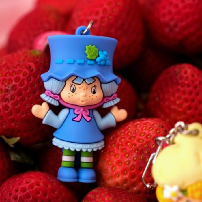 "Sale" The World of Strawberry Shortcake™ x Precious Moments - Blueberry Muffin Scented Backpack Bag Clip Charm 259429