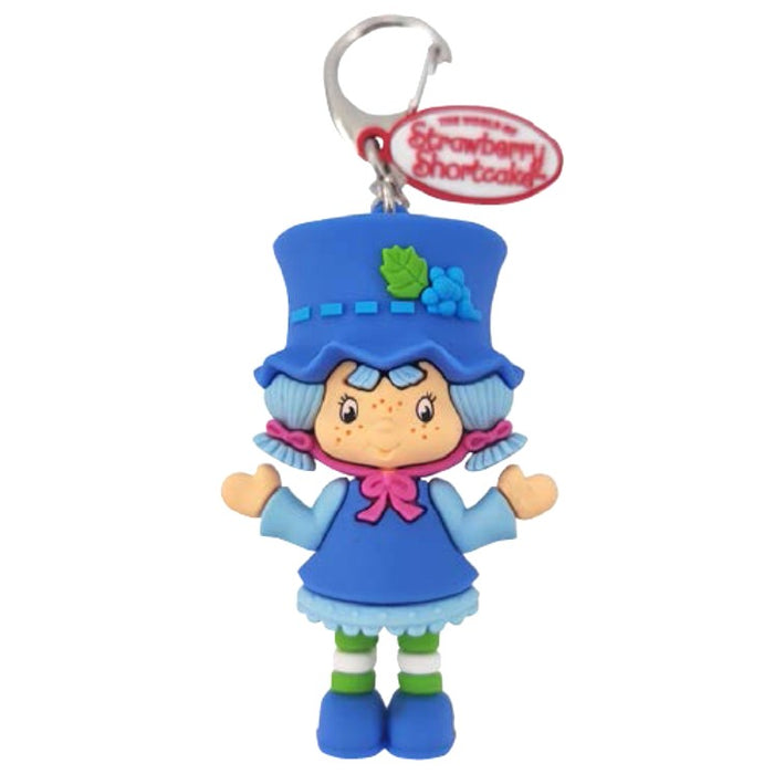 "Sale" The World of Strawberry Shortcake™ x Precious Moments - Blueberry Muffin Scented Backpack Bag Clip Charm 259429