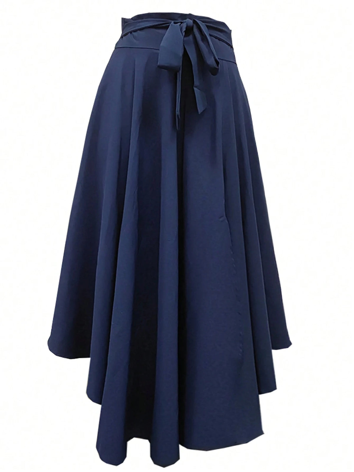 Women's Solid Color Simple Daily Slit Skirt Black Elegant Spring