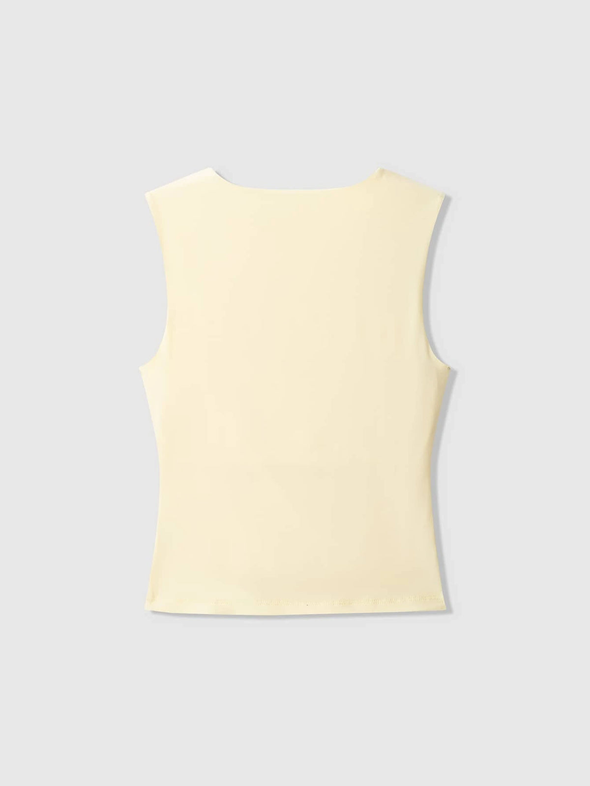 Women's Summer Plain V-Neck Casual Drape Tank Top Black