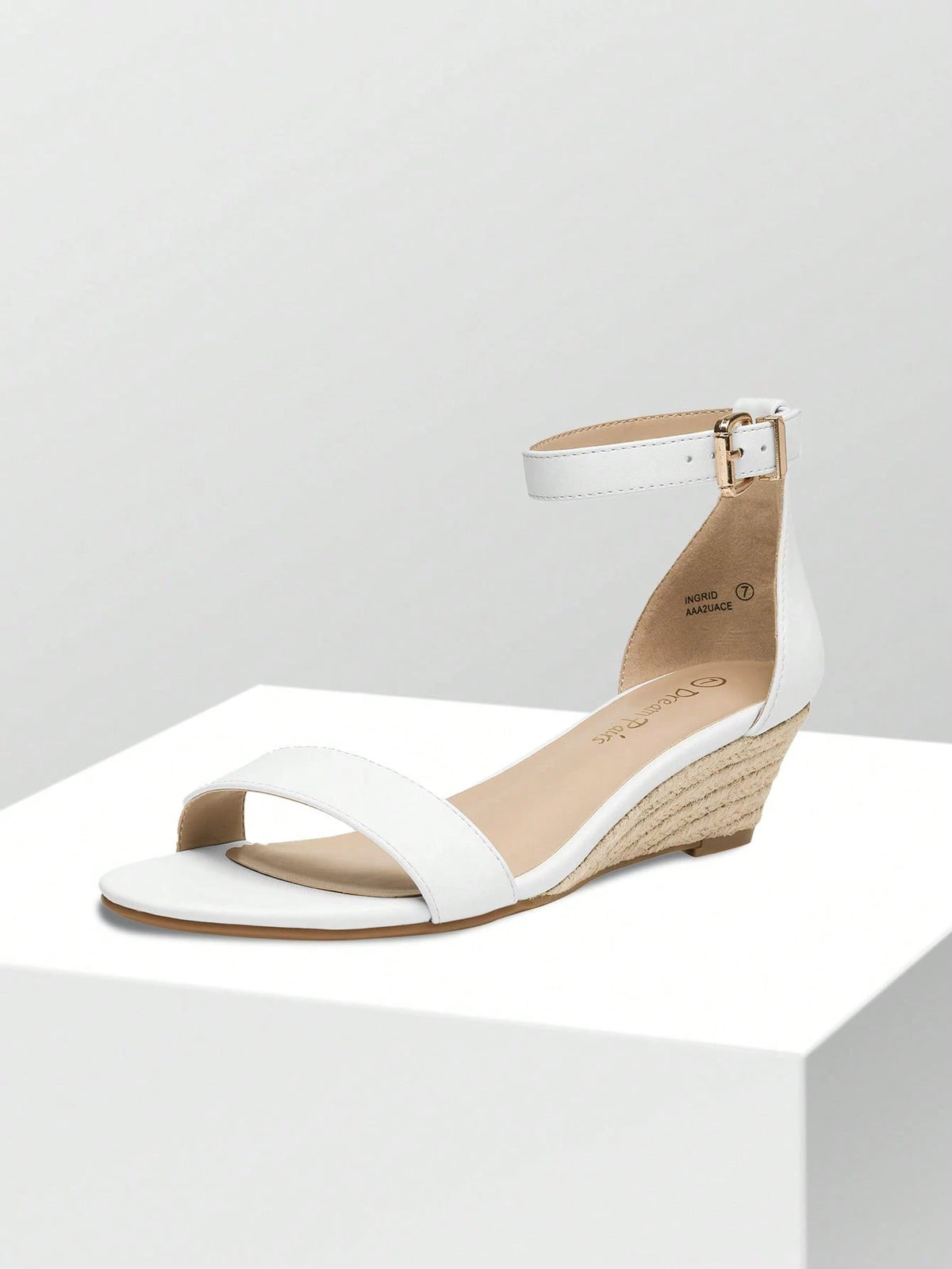 Women'S Wedge Sandals Open Toe Buckle Ankle Strap Comfortable Work Wedding Party Pumps Heel Sandals Dressy Summer Shoes