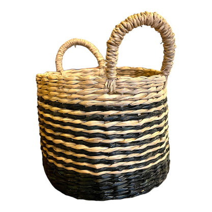 Woven Black / Tan Basket