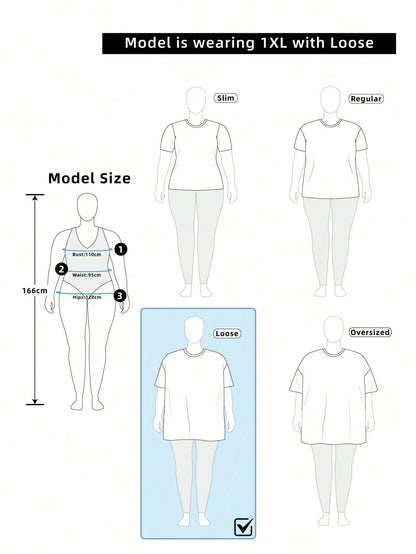 X Care Bears Plus Size Cute Cartoon Print Round Neck Short Sleeve T-Shirt