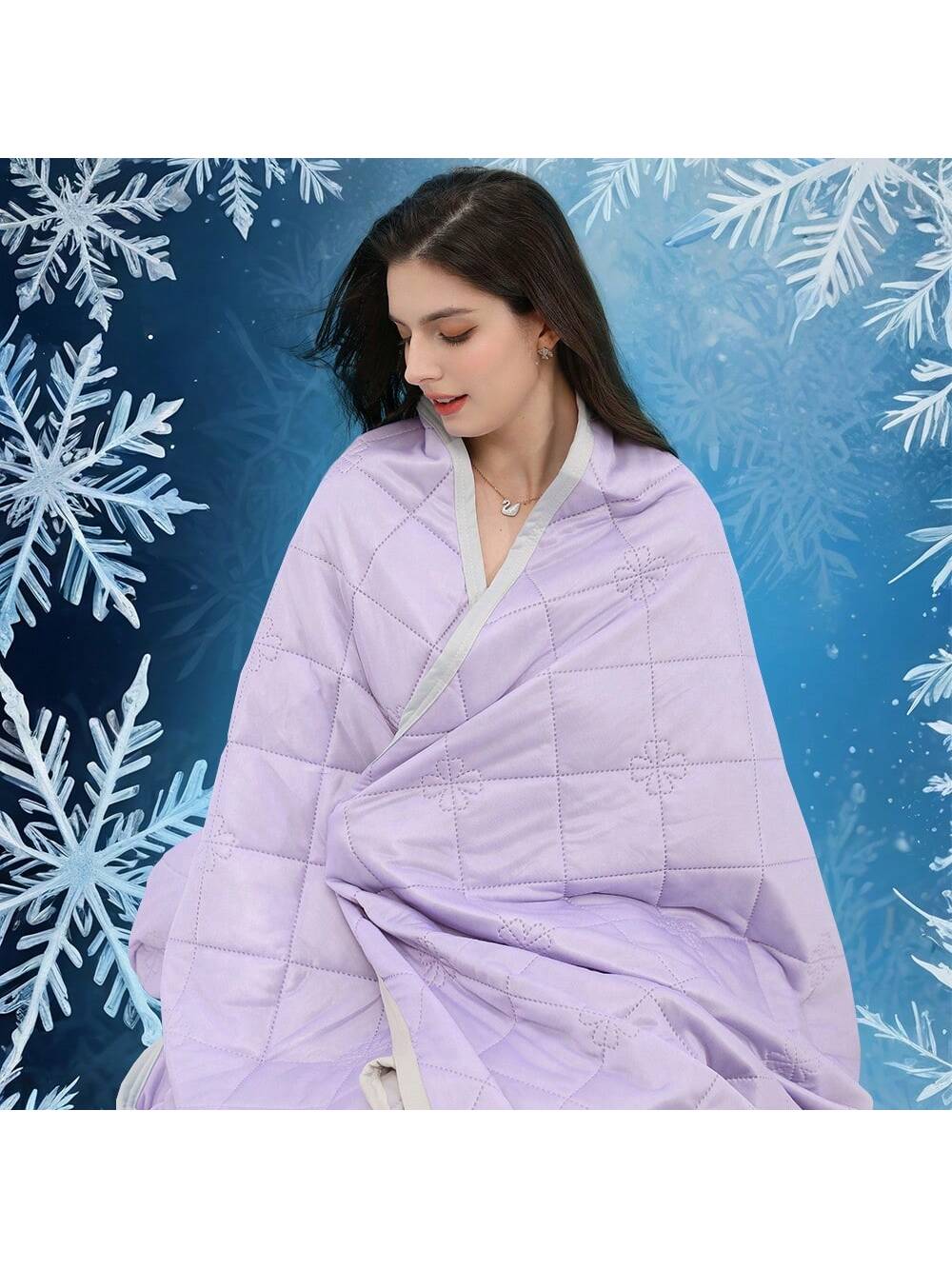 XBH 1pc Cooling Blanket, Hot Sleeper Extra Large 108*90 Inches 90*90 Inches Summer Cooling Blanket, Lightweight Air Cooled Comforter, Adult Heat Absorbent Soft Breathable Smooth Air Cooled Blanket By