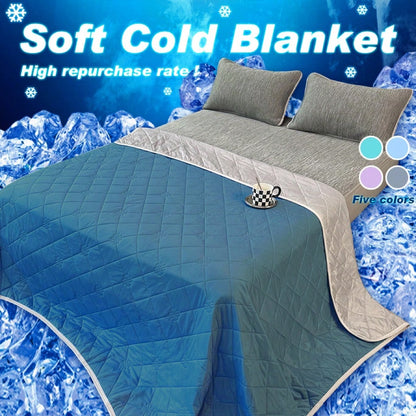 XBH 1pc Cooling Blanket, Hot Sleeper Extra Large 108*90 Inches 90*90 Inches Summer Cooling Blanket, Lightweight Air Cooled Comforter, Adult Heat Absorbent Soft Breathable Smooth Air Cooled Blanket By