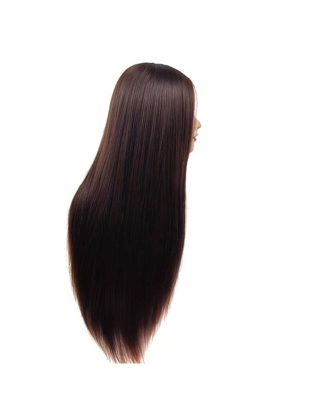 XCJIEN Mannequin Head 26 Inch- 30 Inch Training Head Synthetic Fibre Beauty Doll Head Styling Head Hair Braiding Head Hairdresser Training Model Practice Head Hair Mannequin With Free Clips