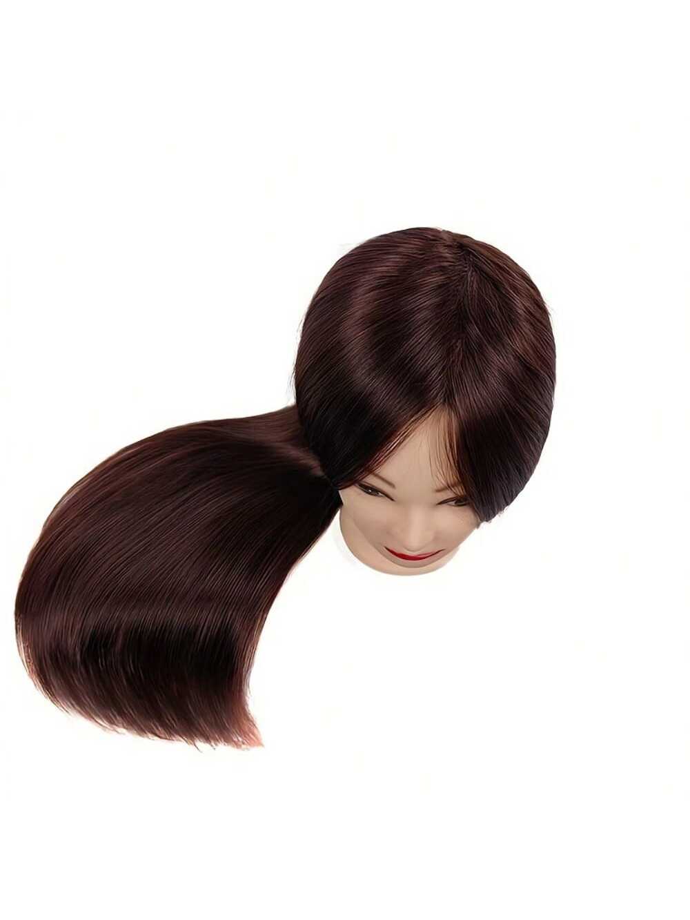 XCJIEN Mannequin Head 26 Inch- 30 Inch Training Head Synthetic Fibre Beauty Doll Head Styling Head Hair Braiding Head Hairdresser Training Model Practice Head Hair Mannequin With Free Clips