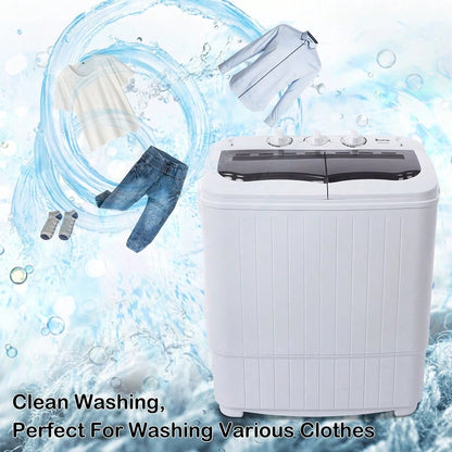 XPB35-188S 14.3(7.7 6.6)Lbs Semi-Automatic Gray Cover Washing Machine