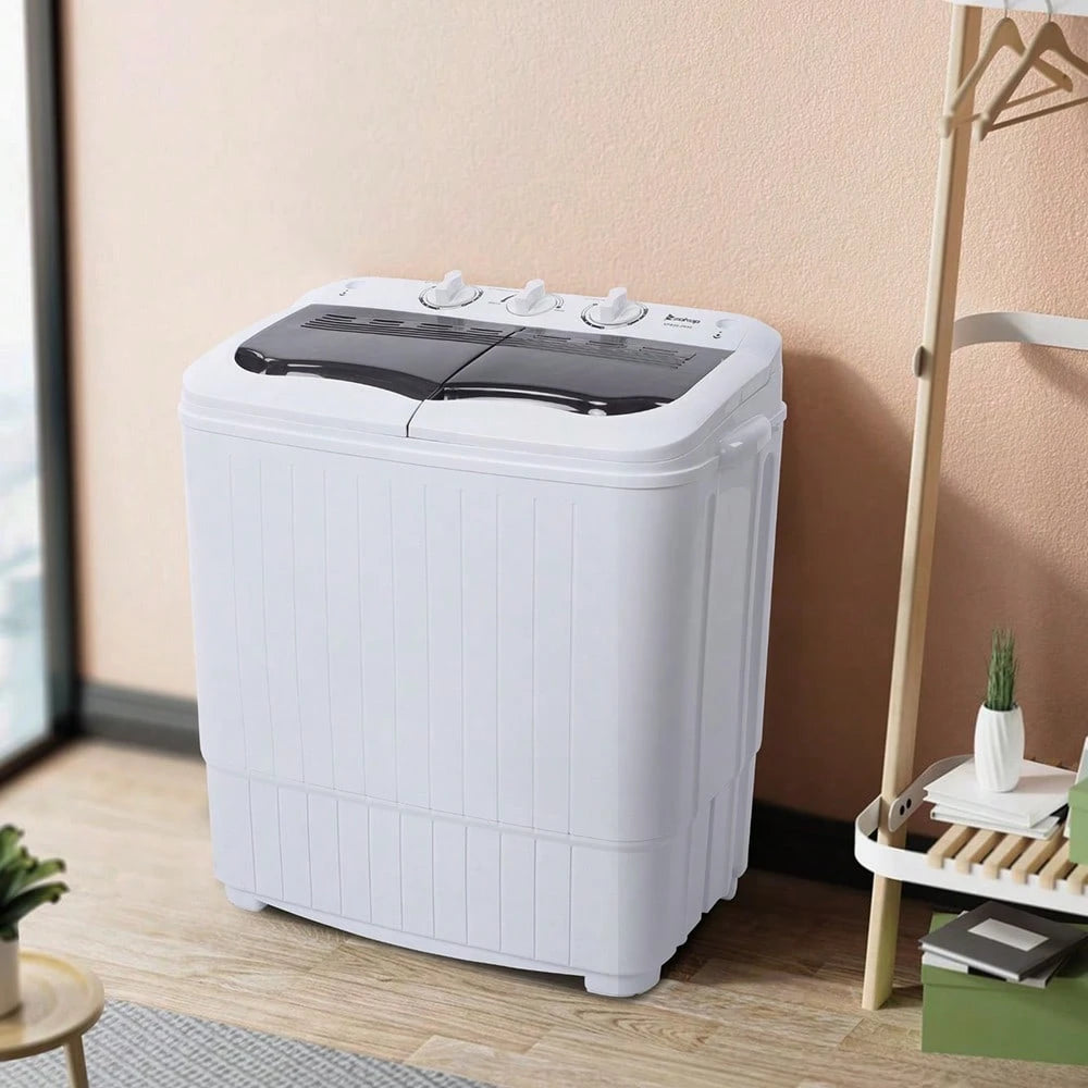 XPB35-188S 14.3(7.7 6.6)Lbs Semi-Automatic Gray Cover Washing Machine