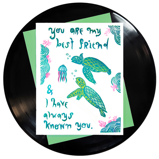 You Are My Best Friend Greeting Card 6-Pack Inspired By Music