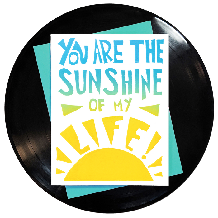 You Are The Sunshine Of My Life Greeting Card 6-Pack Inspired By Music