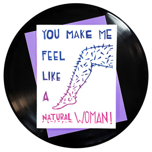 You Make Me Feel Like A Natural Woman Greeting Card 6-Pack Inspired By Music