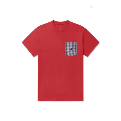 Red with Navy